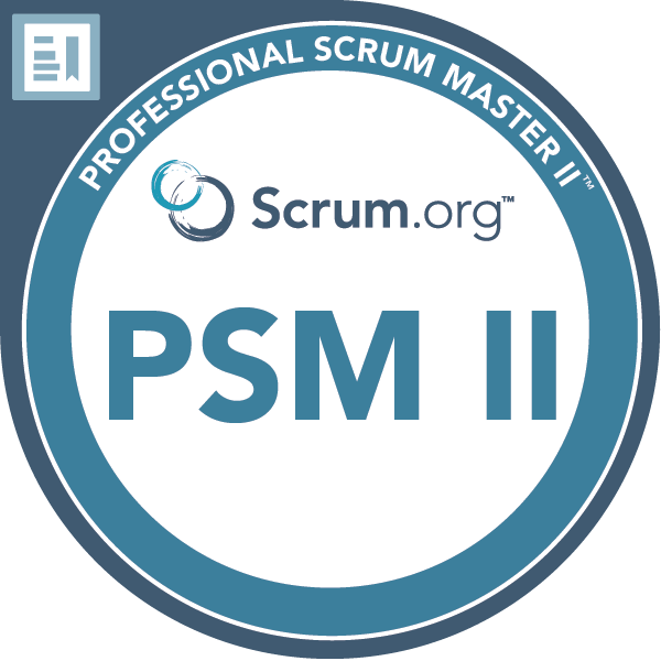 Professional Scrum Master II logo